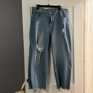 Old Navy Extra High Rise Sky-Hi Wide Leg Jeans
